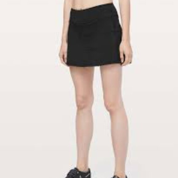 Lululemon Pace Rival Skirt (Tall) *4-way Stretch 15" Black Tall 10 - Picture 1 of 12